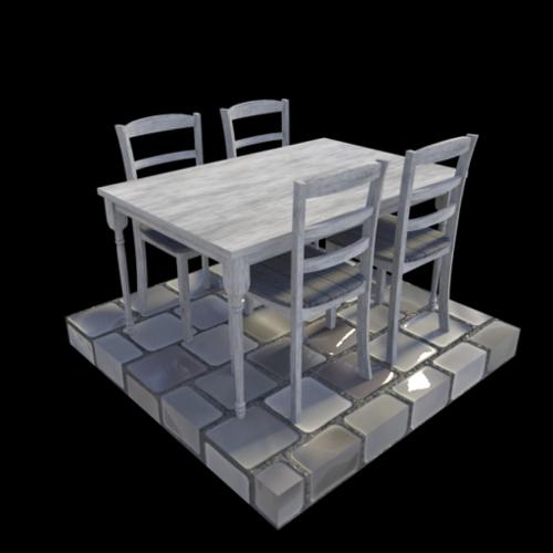 Kitchen Chair and table preview image